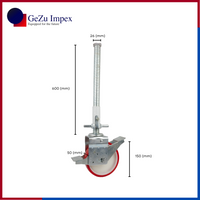 26 x 500 mm, 150 x 50 mm, 600 kg / Electroplated