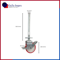 26 x 500 mm, 200 x 50 mm, 700 kg / Electroplated