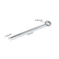 Tornillos de ojo para andamios