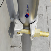 colliers de serrage brides d'échafaudage  Accouplement coupleurs forgés simples Serre joint pour tuyau acier construction tubes Boulons à anneau à œil à tige à vis fermée robuste
