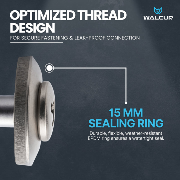 Spengler screw with sealing EPDM washer