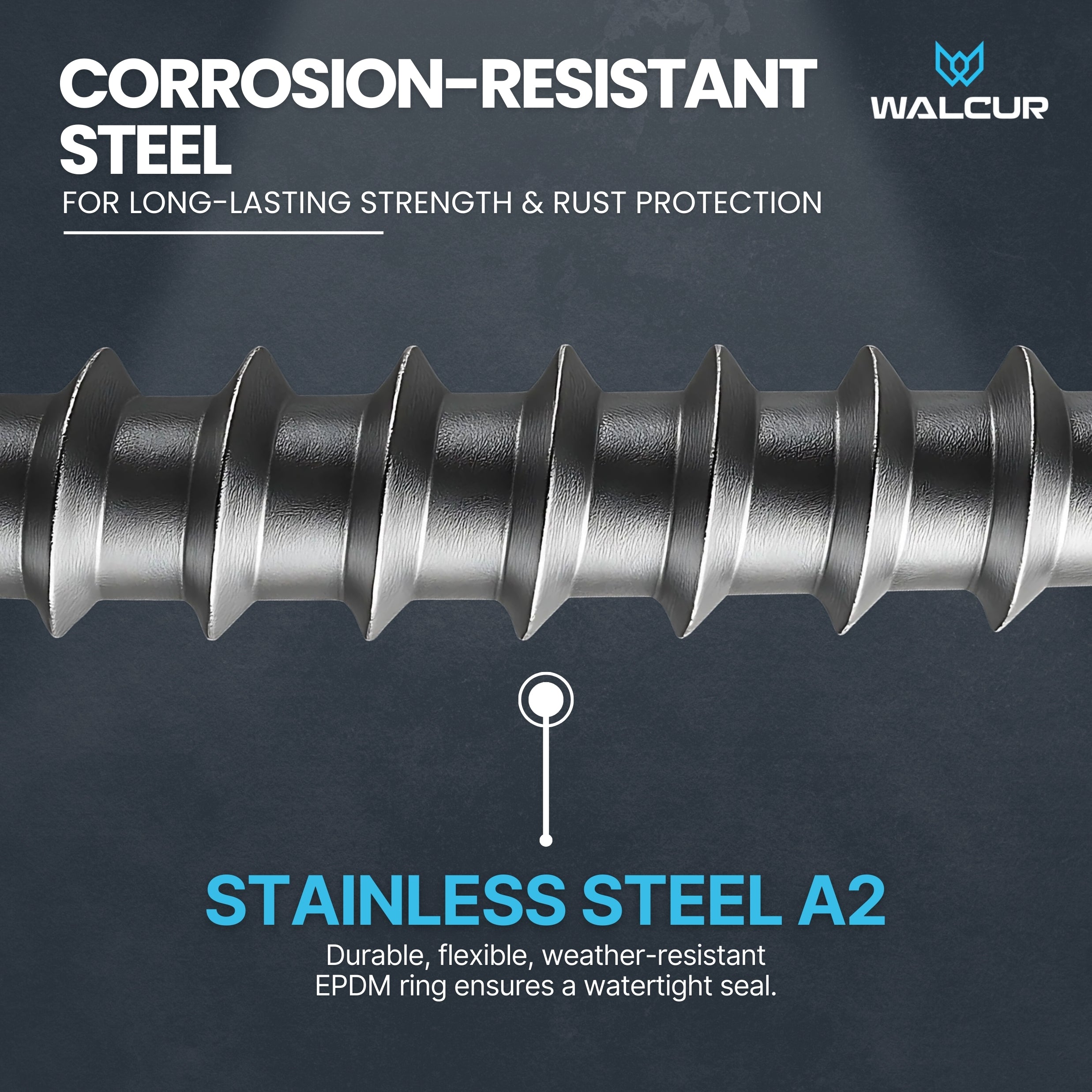 Self threading pitch screw