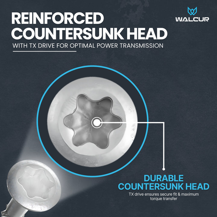 countersunk head woodworking screw