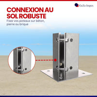 Ajustable Soporte de Poste Atornillable