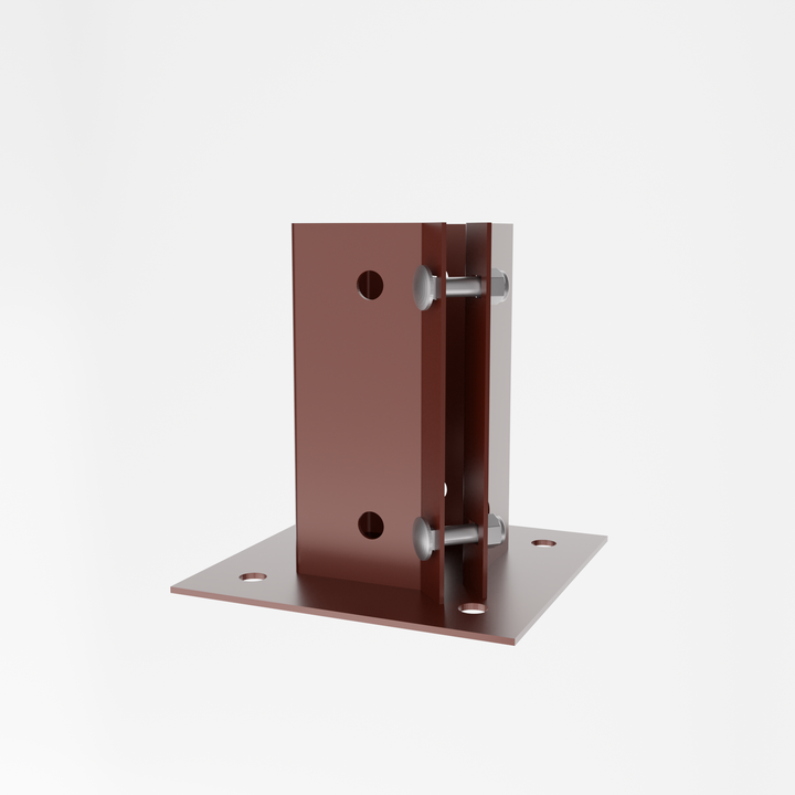 Swift Clamp Bolt Down Post Support Powder-coated