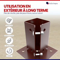 Ajustable Soporte de Poste Atornillable