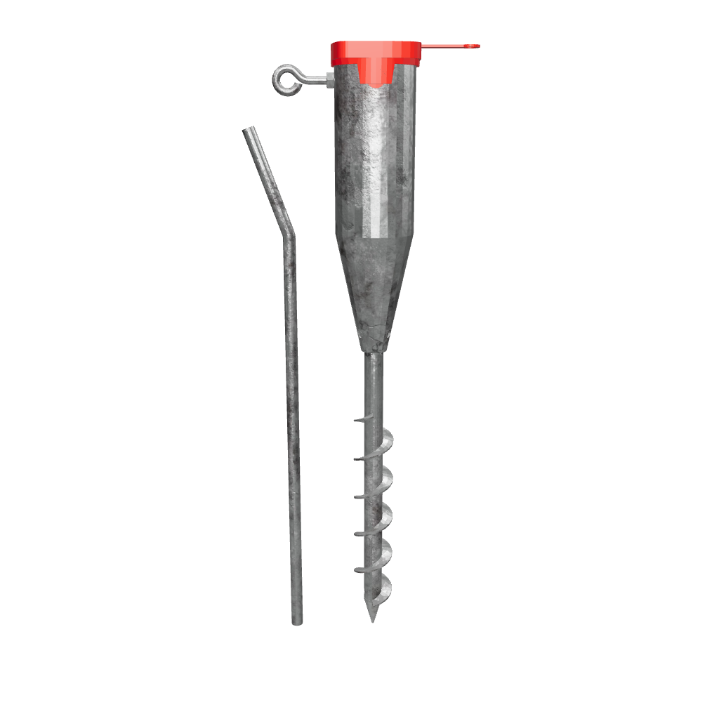 Parasol Ground Spike for Rotary Washing Line Screw-in Sleeve